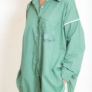 Clam Set (Top + Pants) Mul Cotton Apple Green