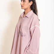 Clam Set (Top + Pants) Mul Cotton Ash Pink