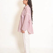 Clam Set (Top + Pants) Mul Cotton Ash Pink