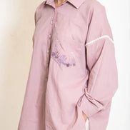 Clam Set (Top + Pants) Mul Cotton Ash Pink