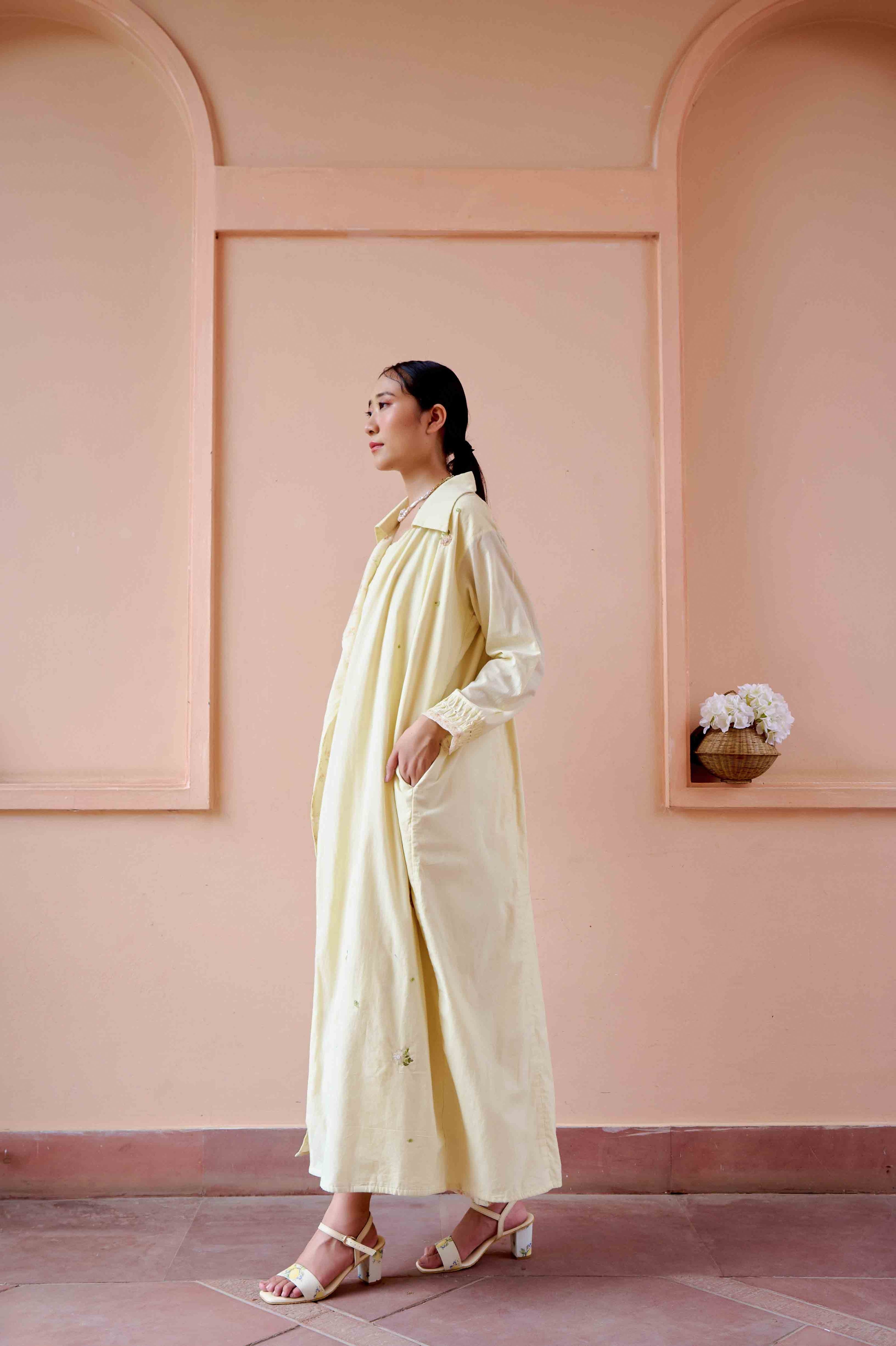 Clara Dress and Jacket Set - Yellow