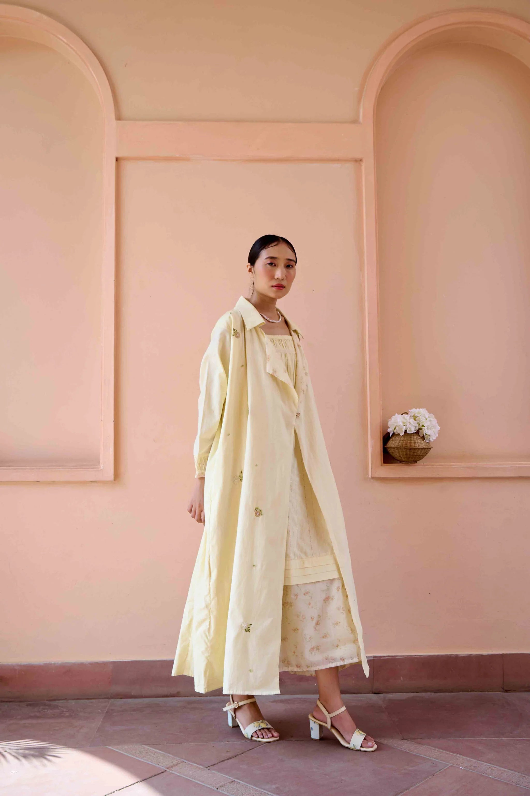 Clara Dress and Jacket Set - Yellow