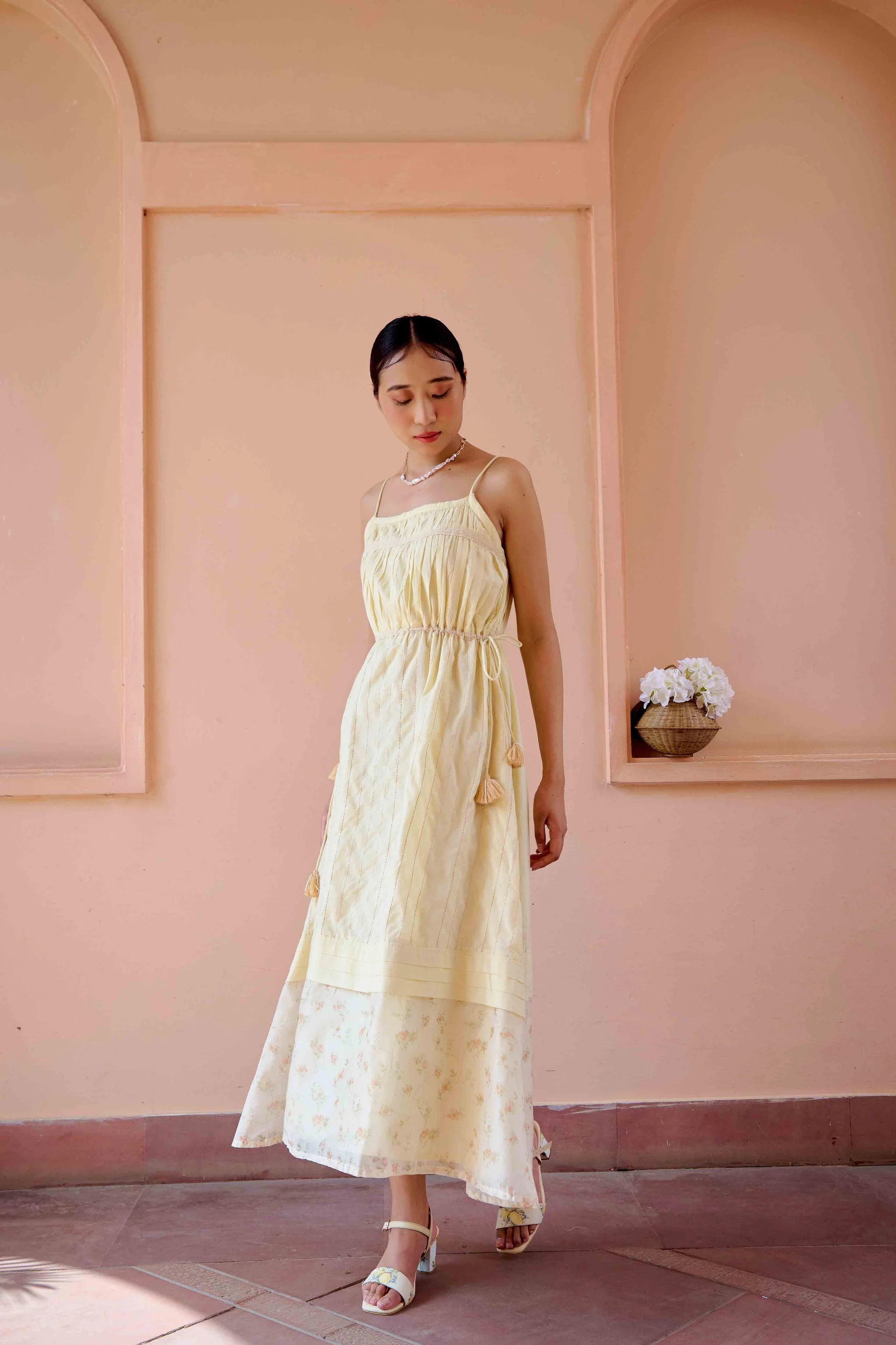 Clara Dress and Jacket Set - Yellow