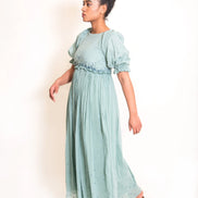 Coral Dress Mul Cotton - Mint Green