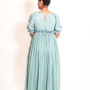 Coral Dress Mul Cotton - Mint Green