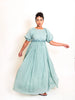 Coral Dress Mul Cotton - Mint Green