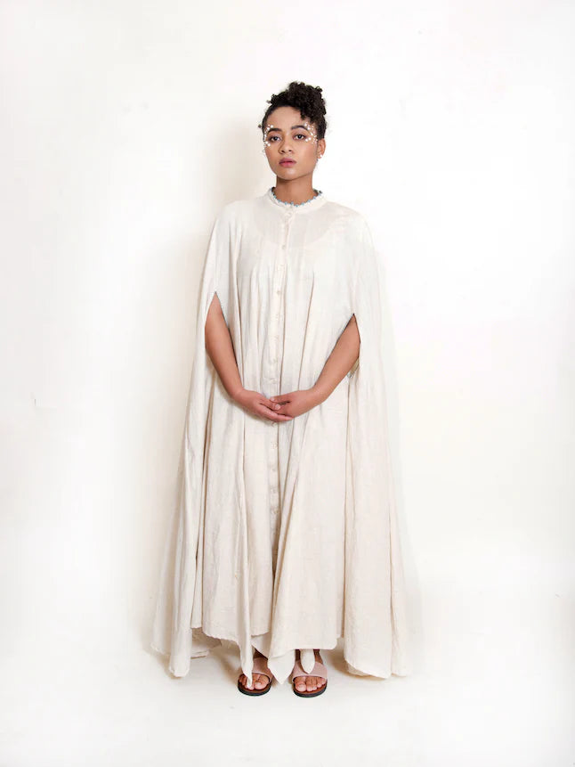 Crab Dress Handwoven - Beige