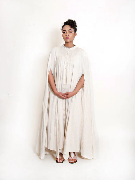 Crab Dress Handwoven - Beige
