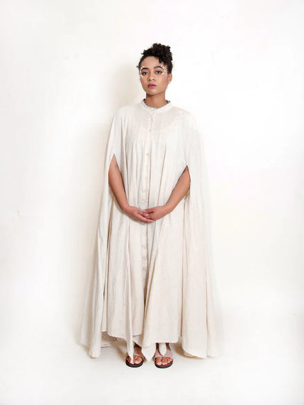 Crab Dress Handwoven - Beige