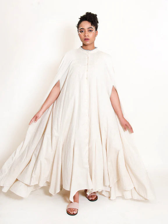 Crab Dress Handwoven - Beige