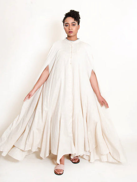 Crab Dress Handwoven - Beige