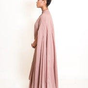 Crab Dress Handwoven -Ash Pink