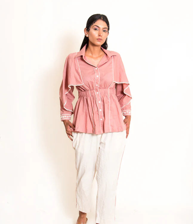 Cuttle Set (Top + Pants) Mul Cotton Onion Pink