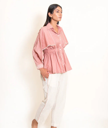 Cuttle Set (Top + Pants) Mul Cotton Onion Pink