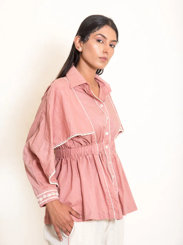Cuttle Set (Top + Pants) Mul Cotton Onion Pink