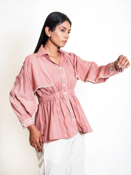Cuttle Set (Top + Pants) Mul Cotton Onion Pink