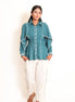 Cuttle Set (Top + Pants) Mul Cotton Turquoise Green