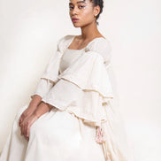 Dolph Dress Handwoven – Beige