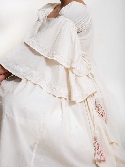Dolph Dress Handwoven – Beige