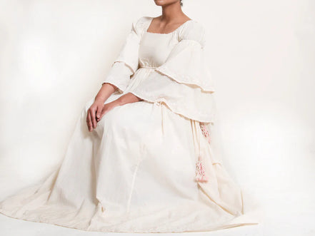 Dolph Dress Handwoven – Beige