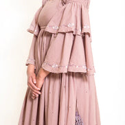 Dolph Dress Handwoven – Ash Pink