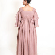 Dolph Dress Handwoven – Ash Pink