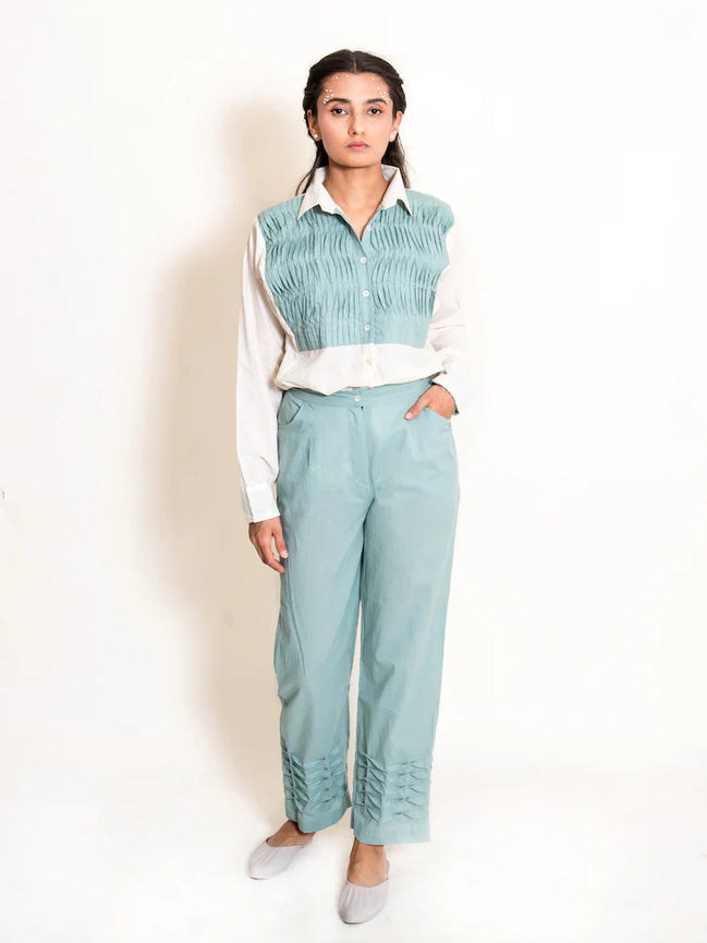 Finn Set (Top + Pants) Mul Cotton Mint Green