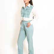 Finn Set (Top + Pants) Mul Cotton Mint Green