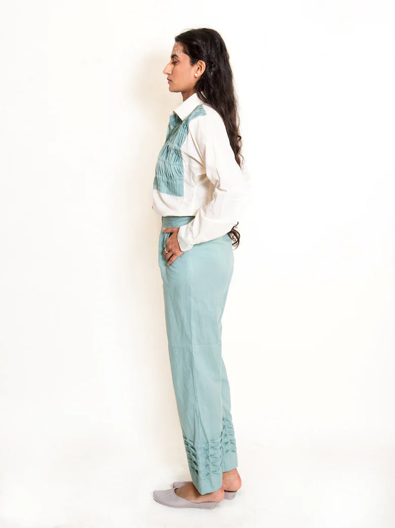 Finn Set (Top + Pants) Mul Cotton Mint Green