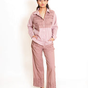 Finn Set (Top + Pants) Mul Cotton Ash Pink
