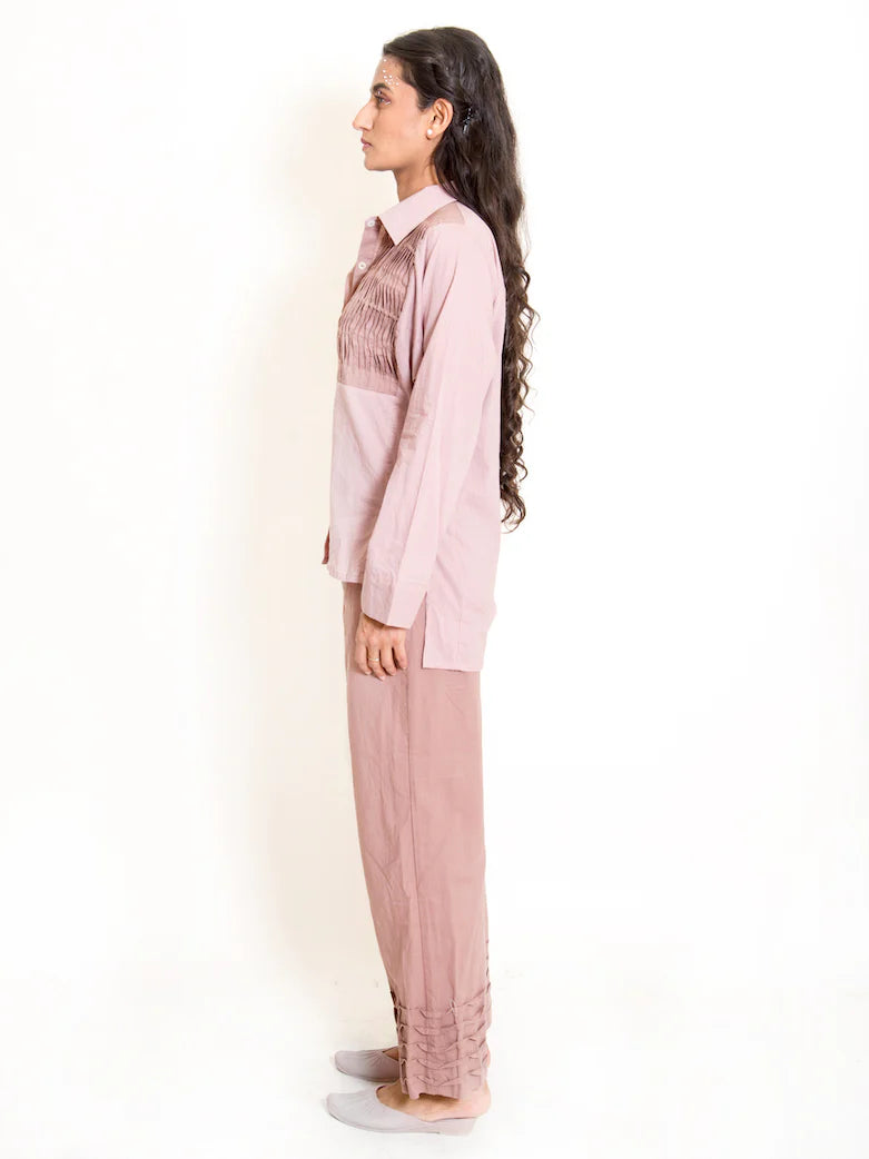Finn Set (Top + Pants) Mul Cotton Ash Pink