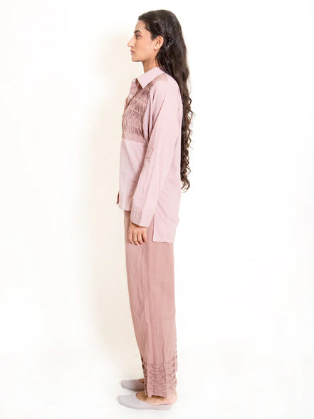 Finn Set (Top + Pants) Mul Cotton Ash Pink