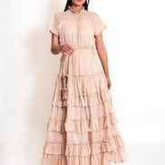 Jellf Dress Mul Cotton - Ivory