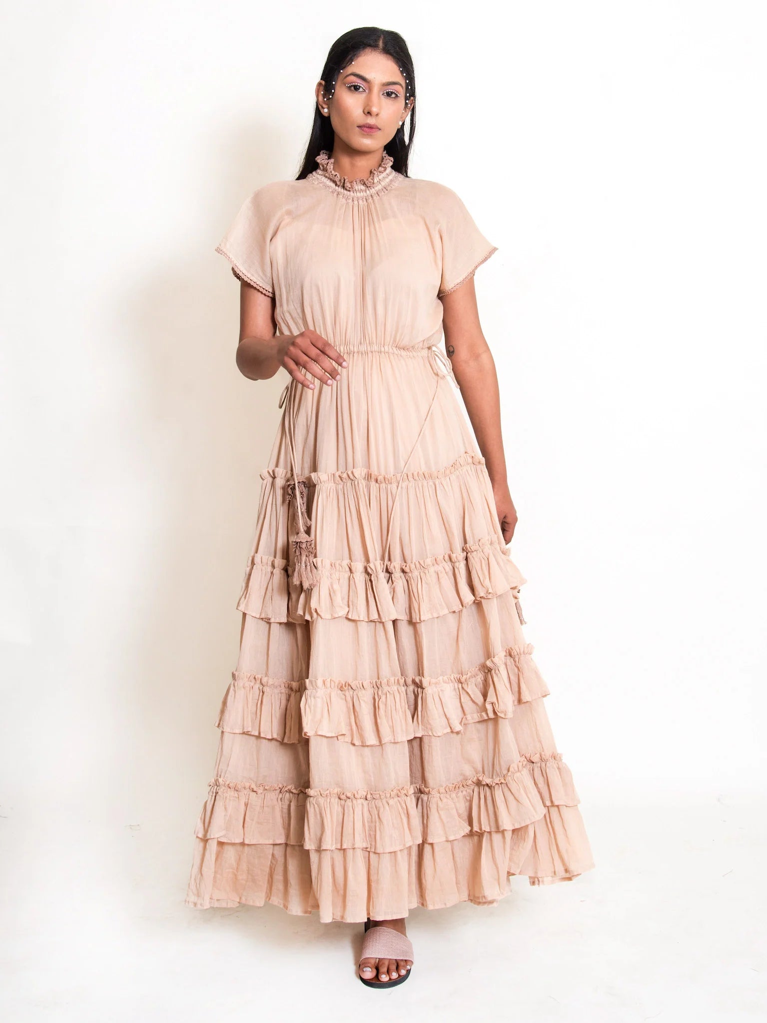 Jellf Dress Mul Cotton - Ivory