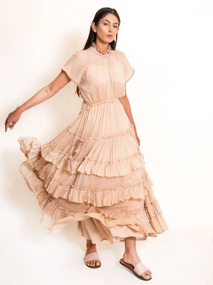 Jellf Dress Mul Cotton - Ivory