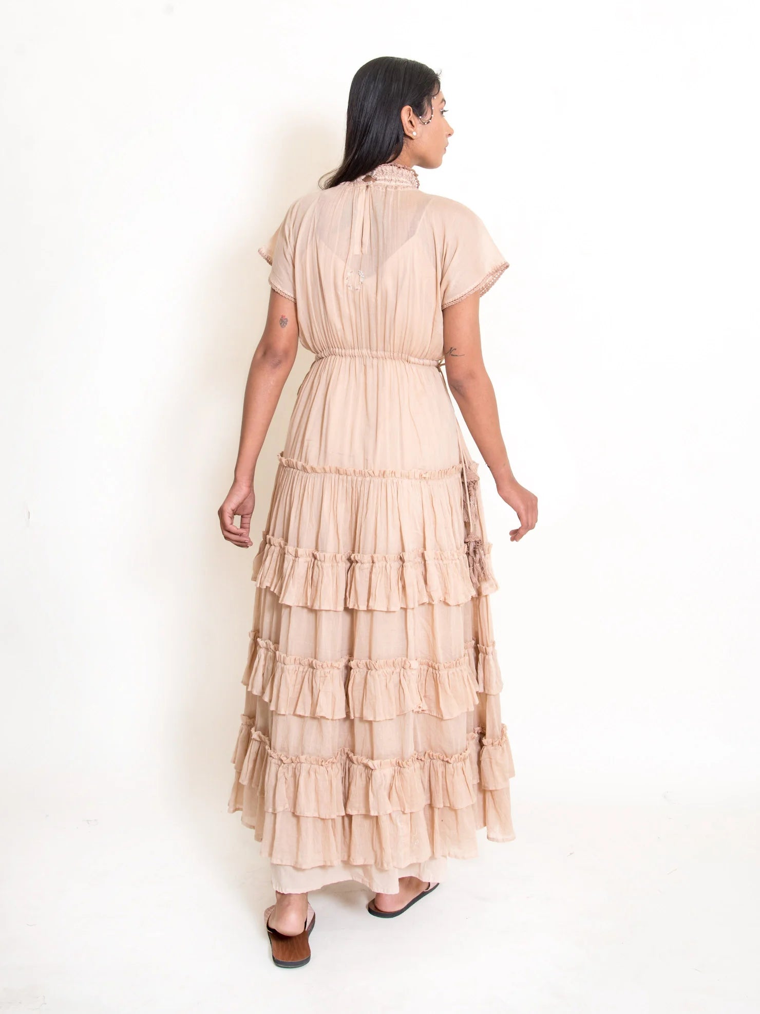Jellf Dress Mul Cotton - Ivory