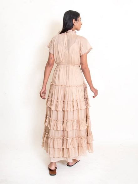 Jellf Dress Mul Cotton - Ivory