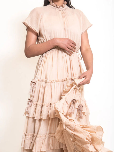 Jellf Dress Mul Cotton - Ivory