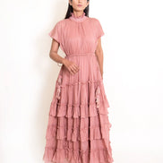 Jellf Dress Mul Cotton - Onion Pink