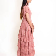 Jellf Dress Mul Cotton - Onion Pink