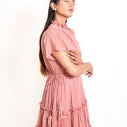 Jellf Dress Mul Cotton - Onion Pink