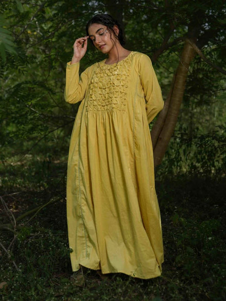 Jeremiah Dress - Yellow Yorker