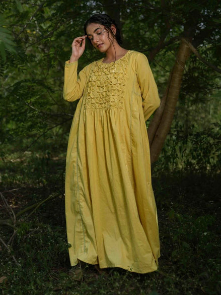 Jeremiah Dress - Yellow Yorker