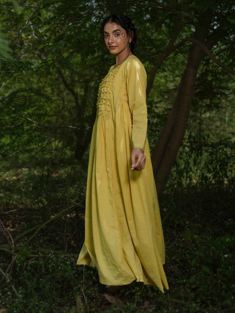 Jeremiah Dress - Yellow Yorker