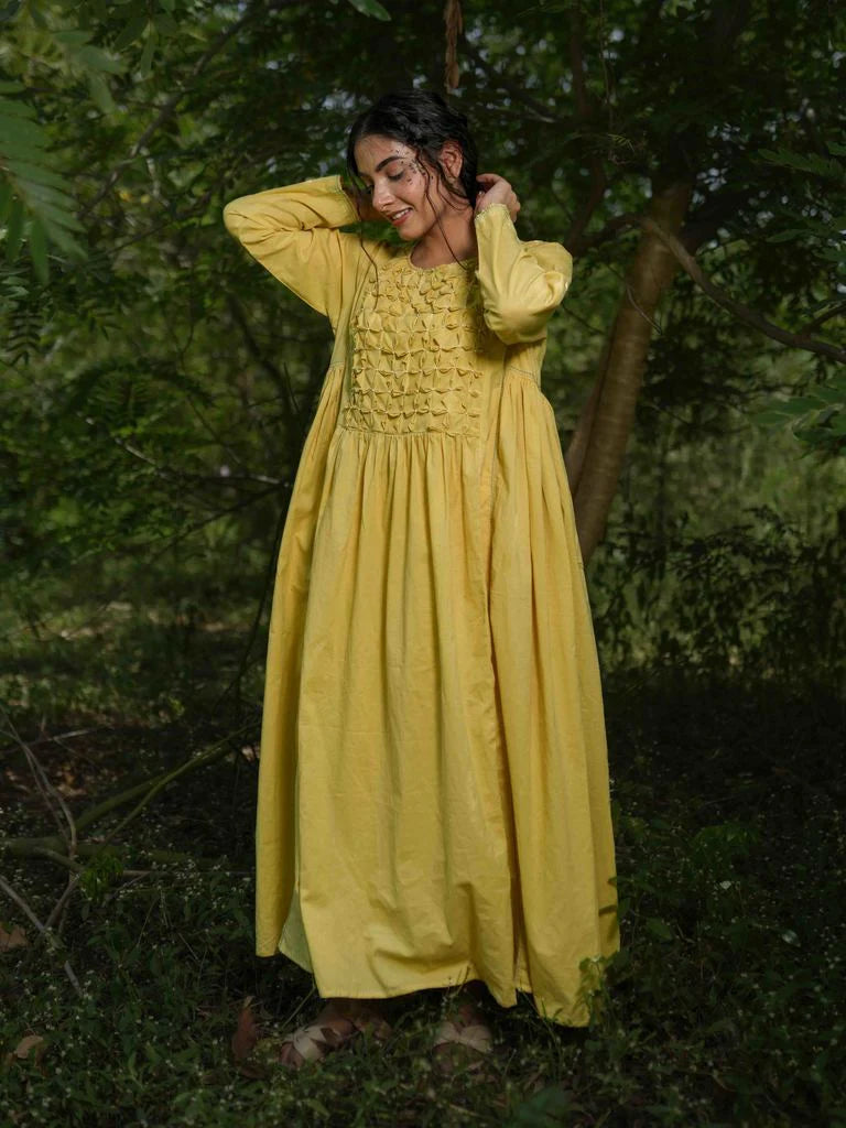Jeremiah Dress - Yellow Yorker