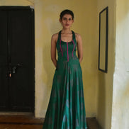 Kavya Modal Halter Corset Dress