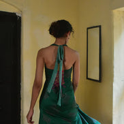 Kavya Modal Halter Corset Dress