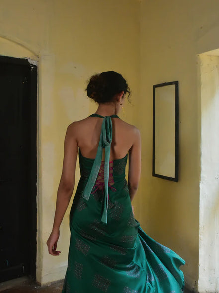 Kavya Modal Halter Corset Dress