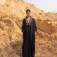 Linear Kaftan - Black