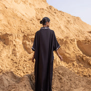 Linear Kaftan - Black